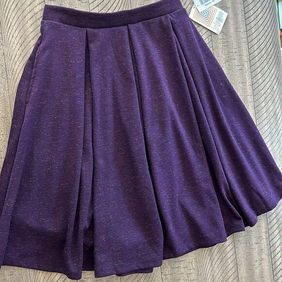 Power 💥 Purple Sparkle ❇️ ✨2 Pocket Skirt Fit & Flare Skirt NWT - Picture 10 of 17